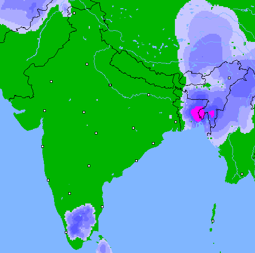Precipitation (24 h) India