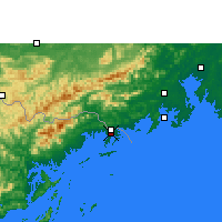 Nearby Forecast Locations - Móng Cái - Map