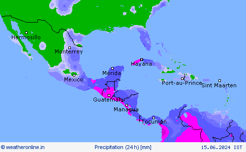 Precipitation (24 h) Forecast maps