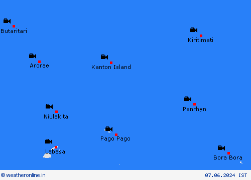 webcam Kiribati Pacific Forecast maps