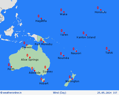 wind  Pacific Forecast maps